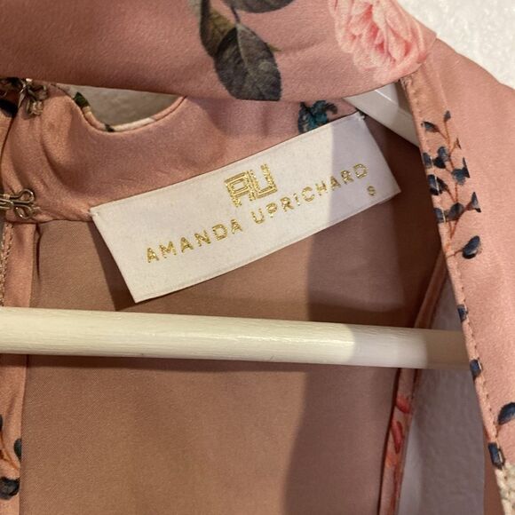 Amanda Uprichard Pink Floral Print Mini Dress - Picture 5 of 7